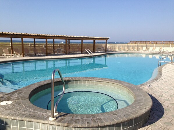 Outdoor pool, a heated pool - HIDDEN GEM 1BR/1BA BEACH PROPERTY AT JETTY EAST, DESTIN , FLORIDA (Destin)