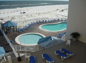 A heated pool