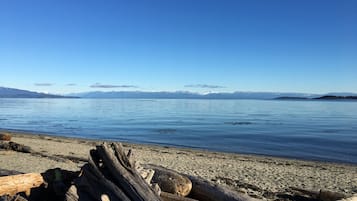 Tæt på stranden, badehåndklæder