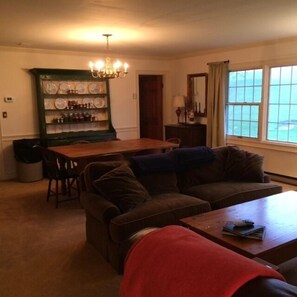 TV, fireplace, DVD player - Quaint Country Cottage, Mountain Views, VT/Radford/VA Families Haven! (Dublin)