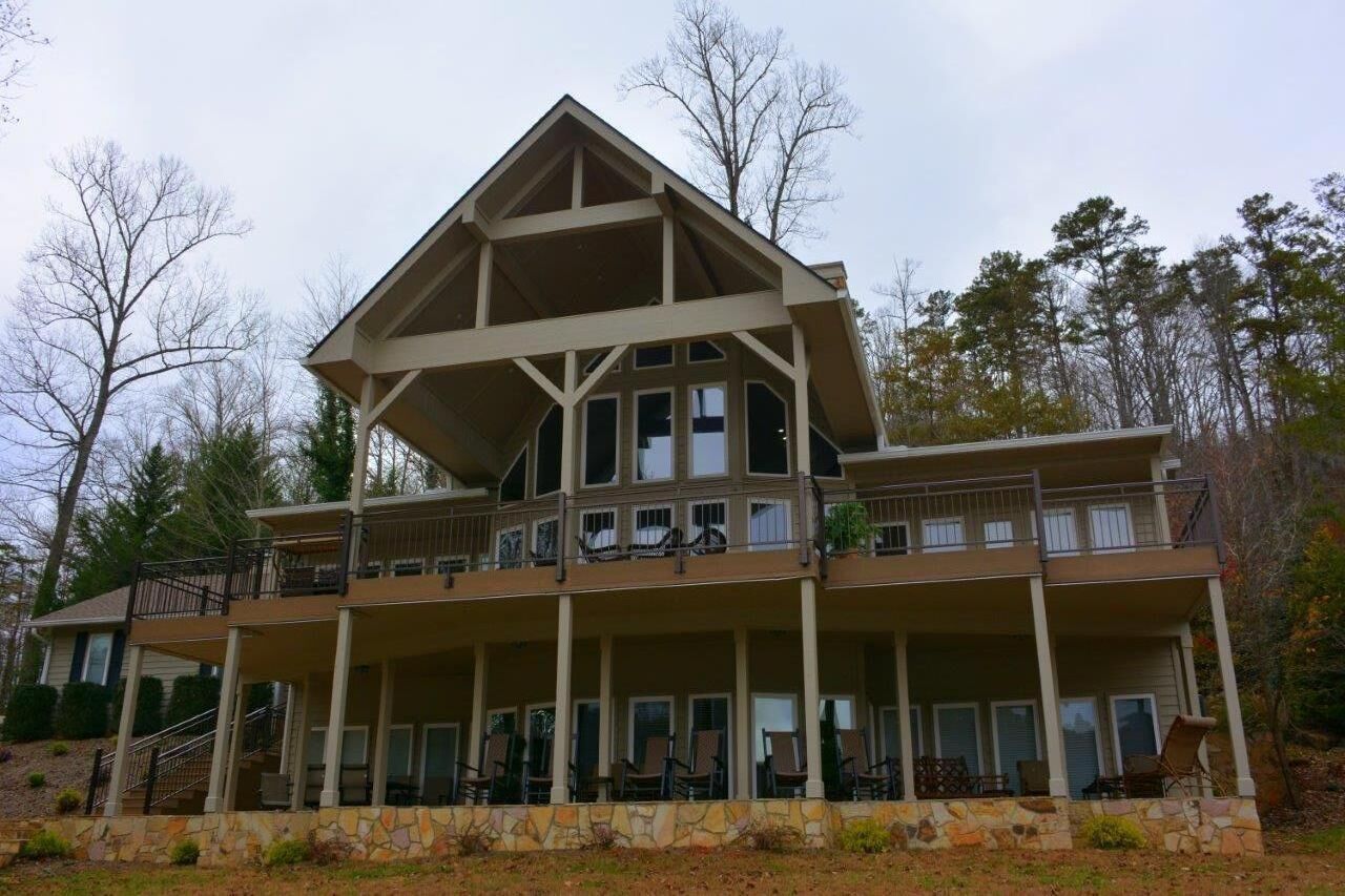 BEAUTIFUL LAKEFRONT MOUNTAIN HOME ON LAKE SANTEETLAH view of  GREAT SMOKY MTNS