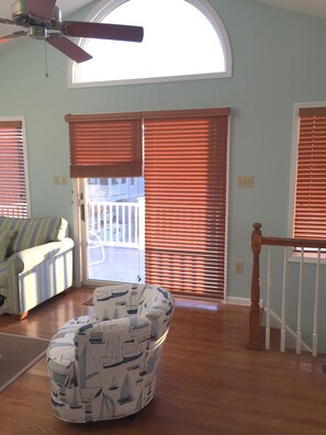 Smart TV, DVD player, table football, books