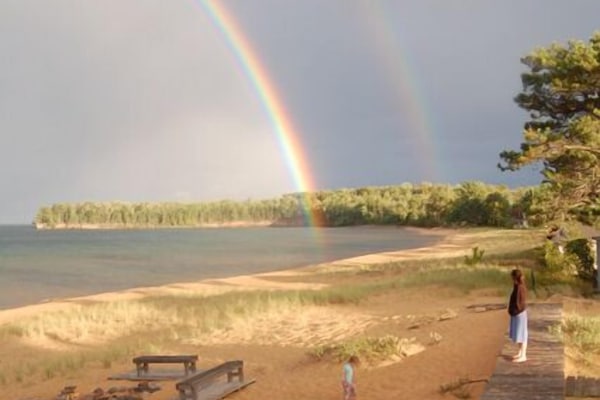 Am Strand, Liegestühle, Strandtücher