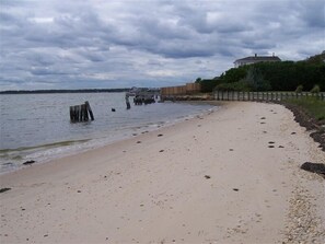 Beach nearby, sun-loungers