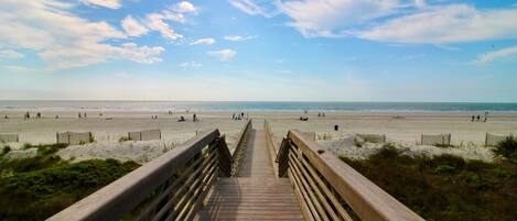 Beach nearby, sun-loungers