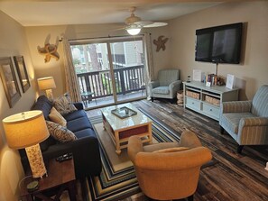 Smart TV, DVD player, books