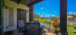 Outdoor dining - Incredible Ocean View,  Most Desirable Unit in the Complex (Kihei)