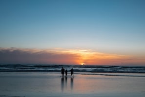 On the beach