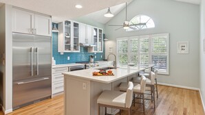 Private kitchen - Private Oasis with a Large Saltwater Pool Close to Everything - Screened Porch and Deck Open Concept (Folly Beach)