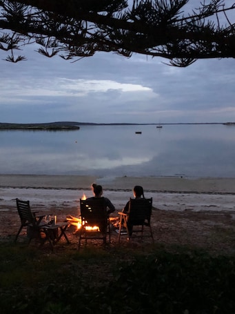 Property grounds. Tall Pines Beach House, Mount Dutton Bay. Beachfront paradise.