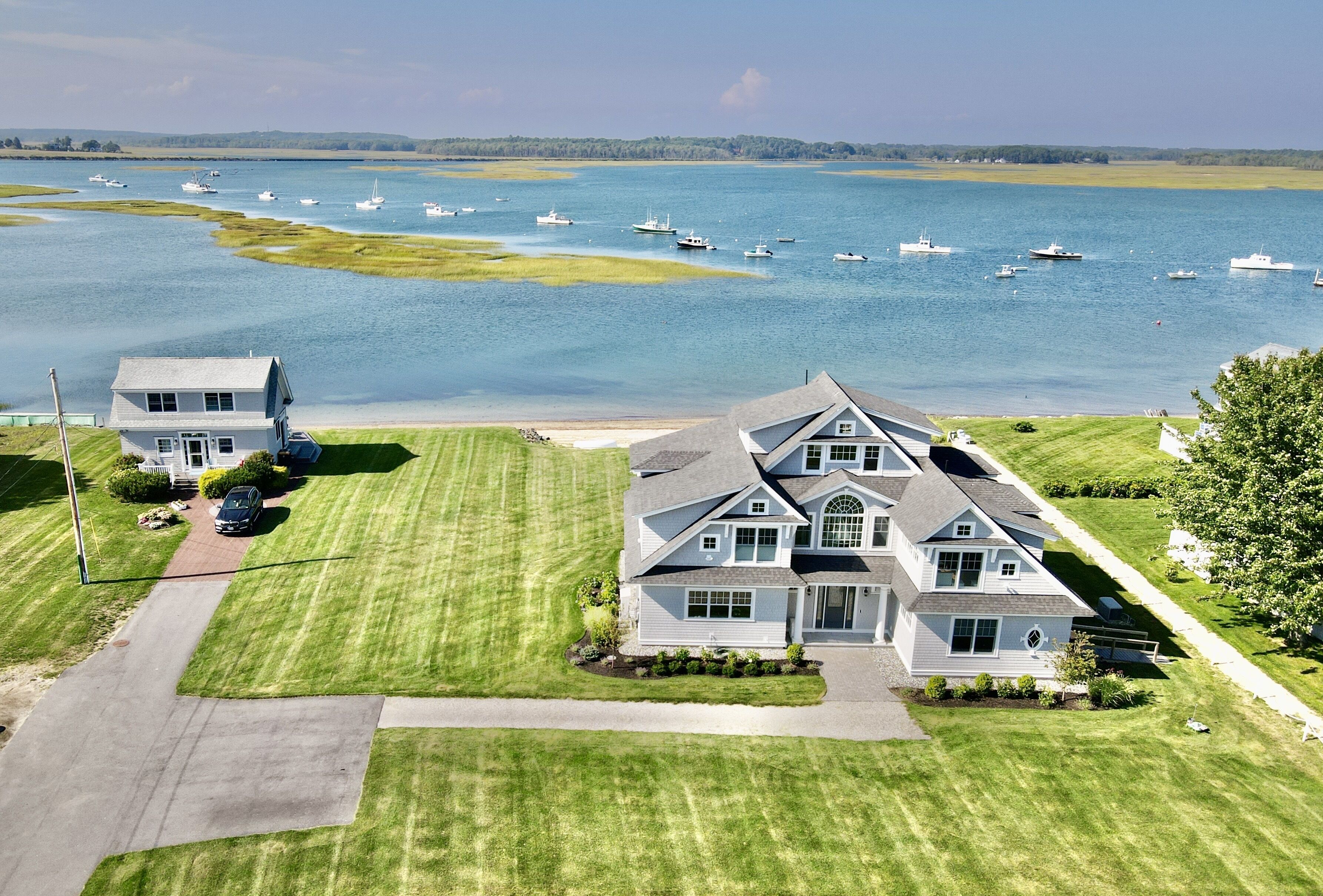 Waterfront Coastal Estate in Pine Point with Private Beach. Read Description!