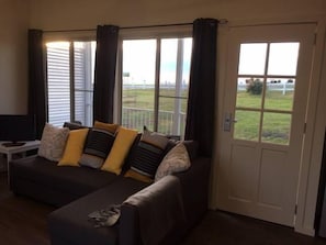 TV, fireplace, DVD player, stereo