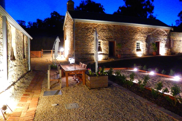 Courtyard at night