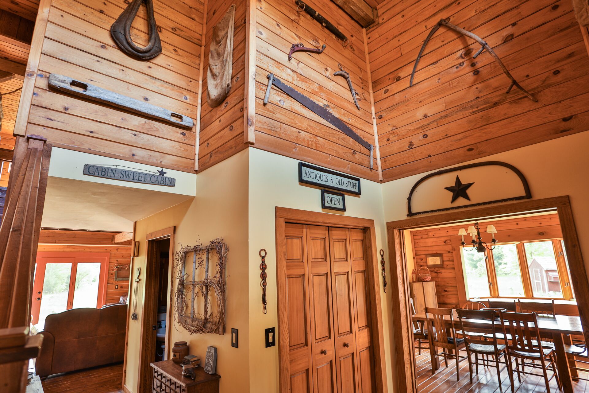 Stunning Log Home in native prairie woodland setting