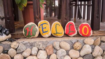 Façana frontal de l'allotjament