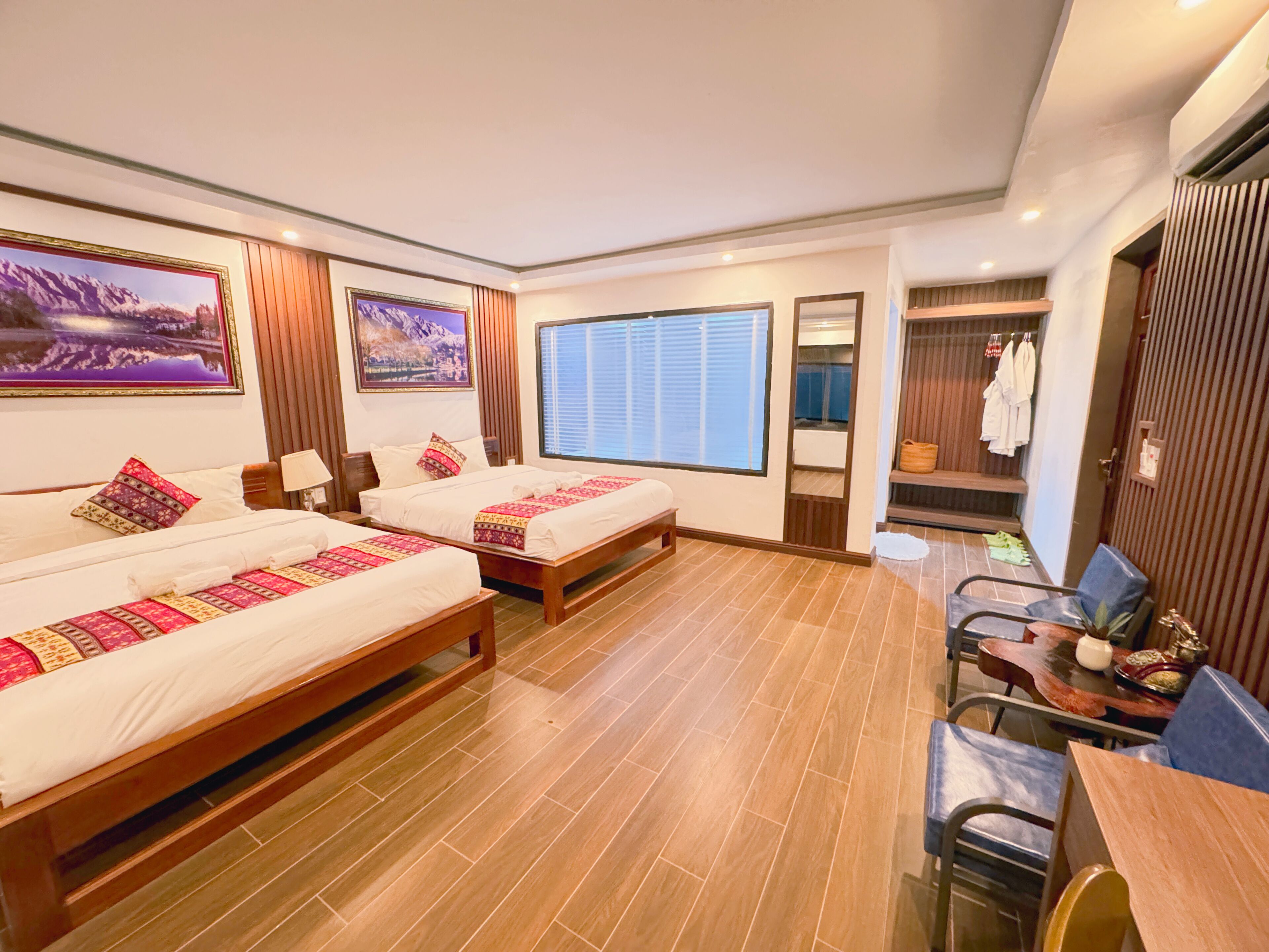 Habitación junior doble | Sábanas de algodón egipcio y ropa de cama de alta calidad