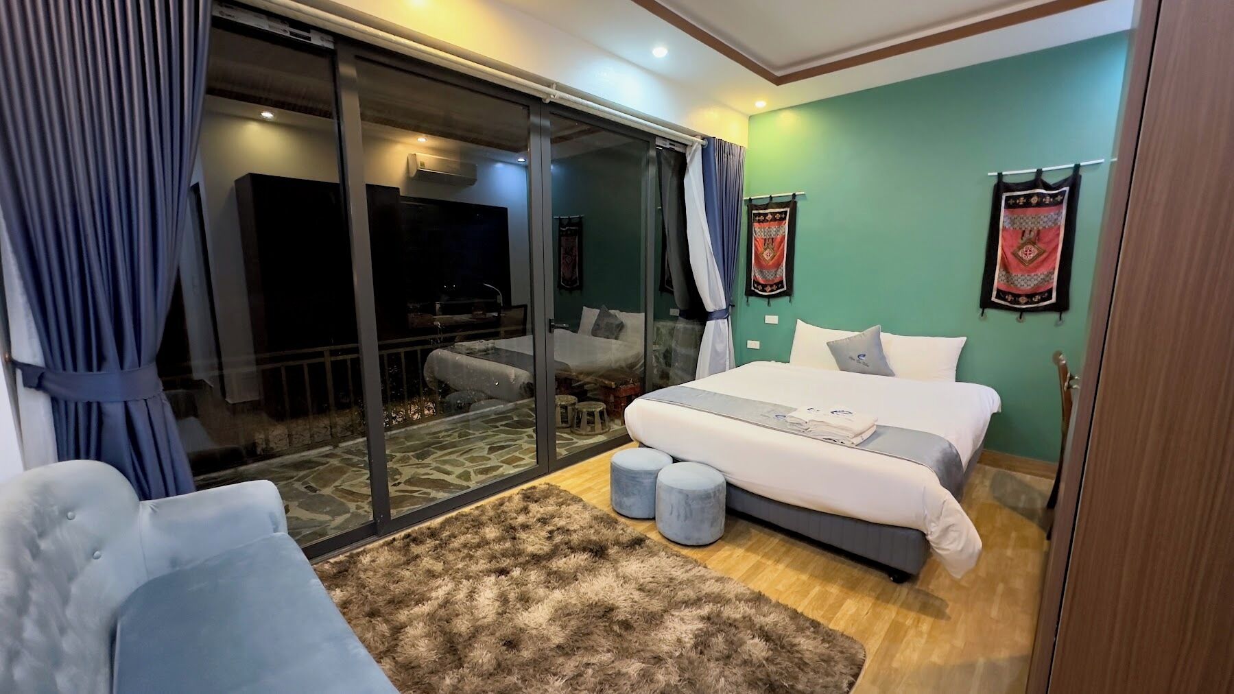 Family Connecting Room | Egyptian cotton sheets, premium bedding, down comforters