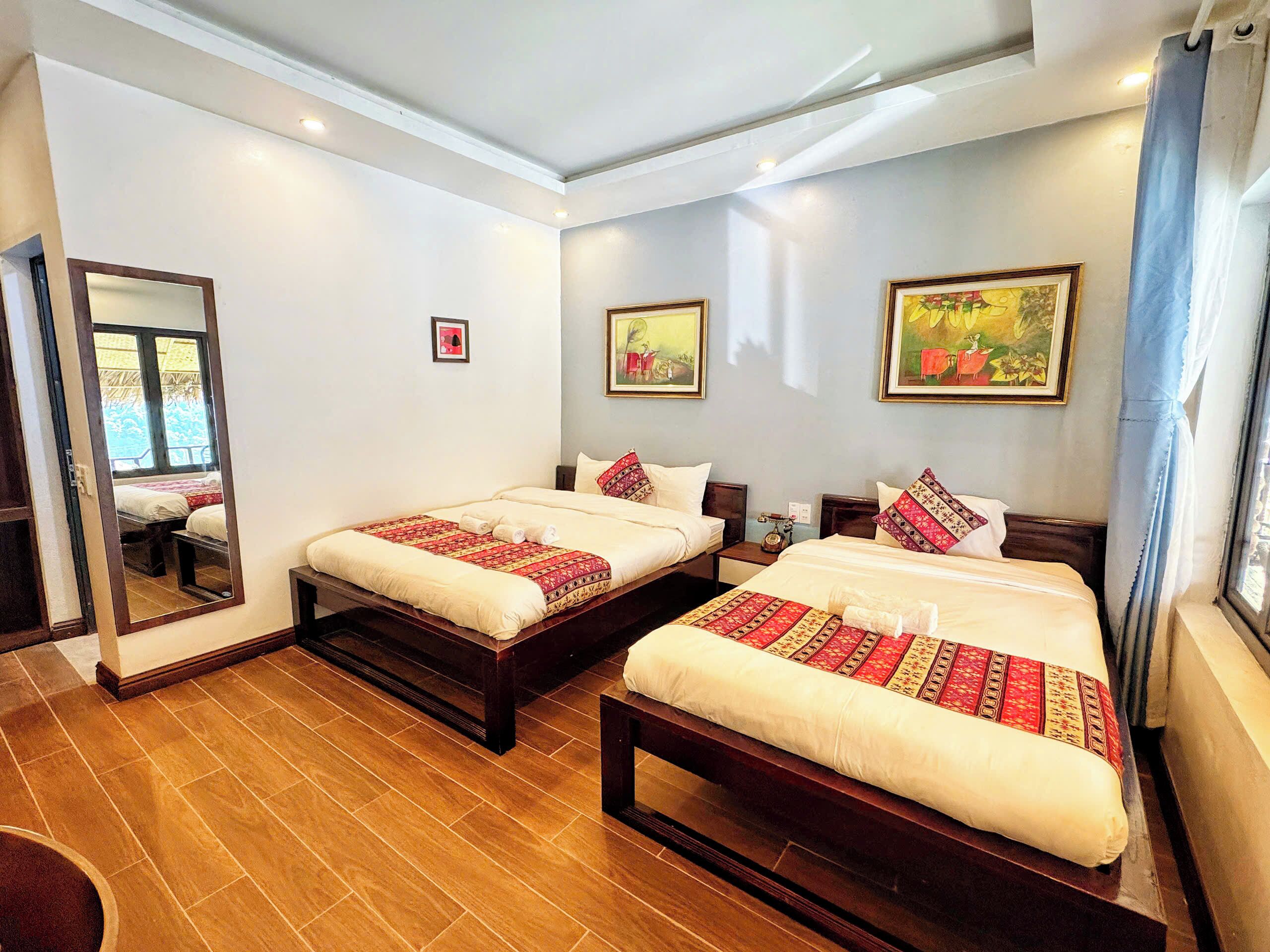 Deluxe Triple Bungalow | Egyptian cotton sheets, premium bedding, down comforters