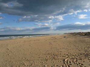 Vlak bij het strand