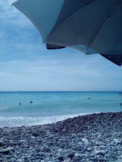 In the center of Menton, near the sea