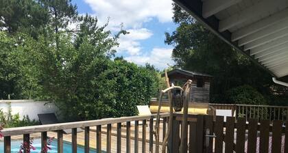 Ruhig renoviertes Landaise-Haus mit Pool in Capbreton