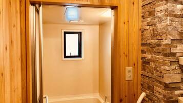 Basic Apartment | Bathroom | Separate tub and shower, deep soaking tub, free toiletries, hair dryer