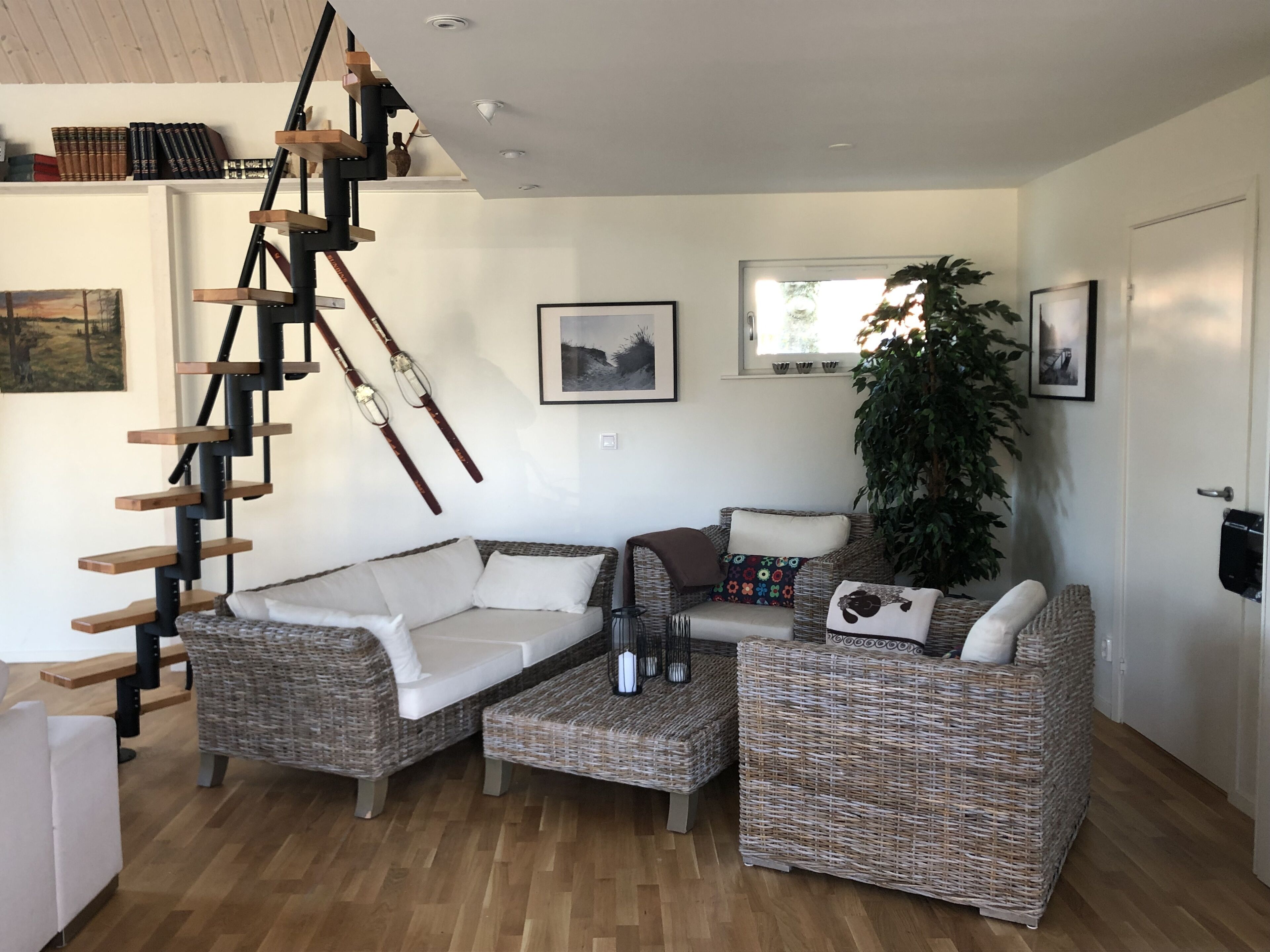 Smart TV, video games, foosball, books