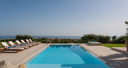 Stylish villa with spectacular sea views at a quiet location near the main town.