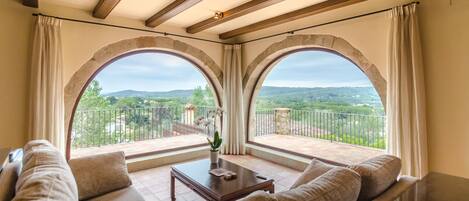 Smart TV, fireplace, DVD player