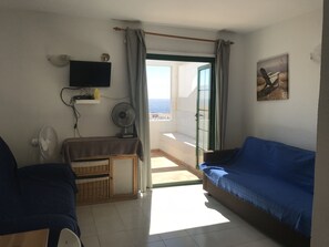 Fernseher, DVD-Player, Bücher