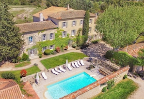 Piscine extérieure, piscine chauffée