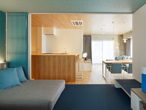Deluxe Suite, Non Smoking | In-room safe, desk, laptop workspace, blackout drapes - Loisir Living Suites Seragaki (Onna)