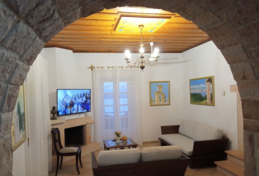 Traditional Stone Villa Olympia, Sea Views, Private Pool Vigla, Corfu - Kassiopi