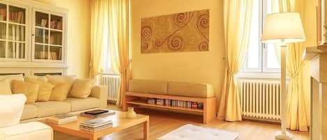 TV, DVD player, books