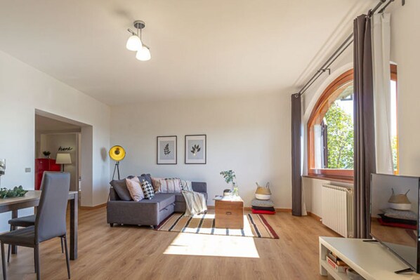 تلفزيون، مدفأة، ستيريو