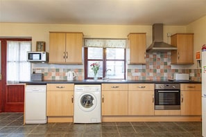 Fridge, oven, dishwasher, toaster