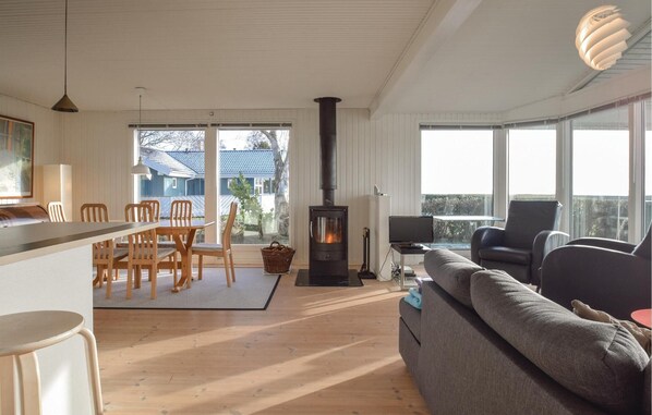 تلفزيون، مدفأة، مشغل دي في دي