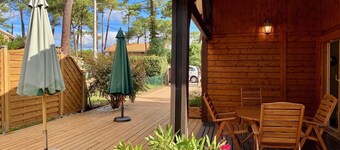 Cute chalet with garden, in an ideal beach and center location