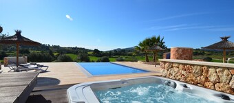 Finca al turó quiet Spa heated priv. Pool Panoramic Wifi Wireless Fireplace
