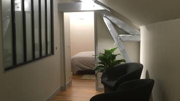 2 slaapkamers, een strijkplank/strijkijzer, wifi, beddengoed