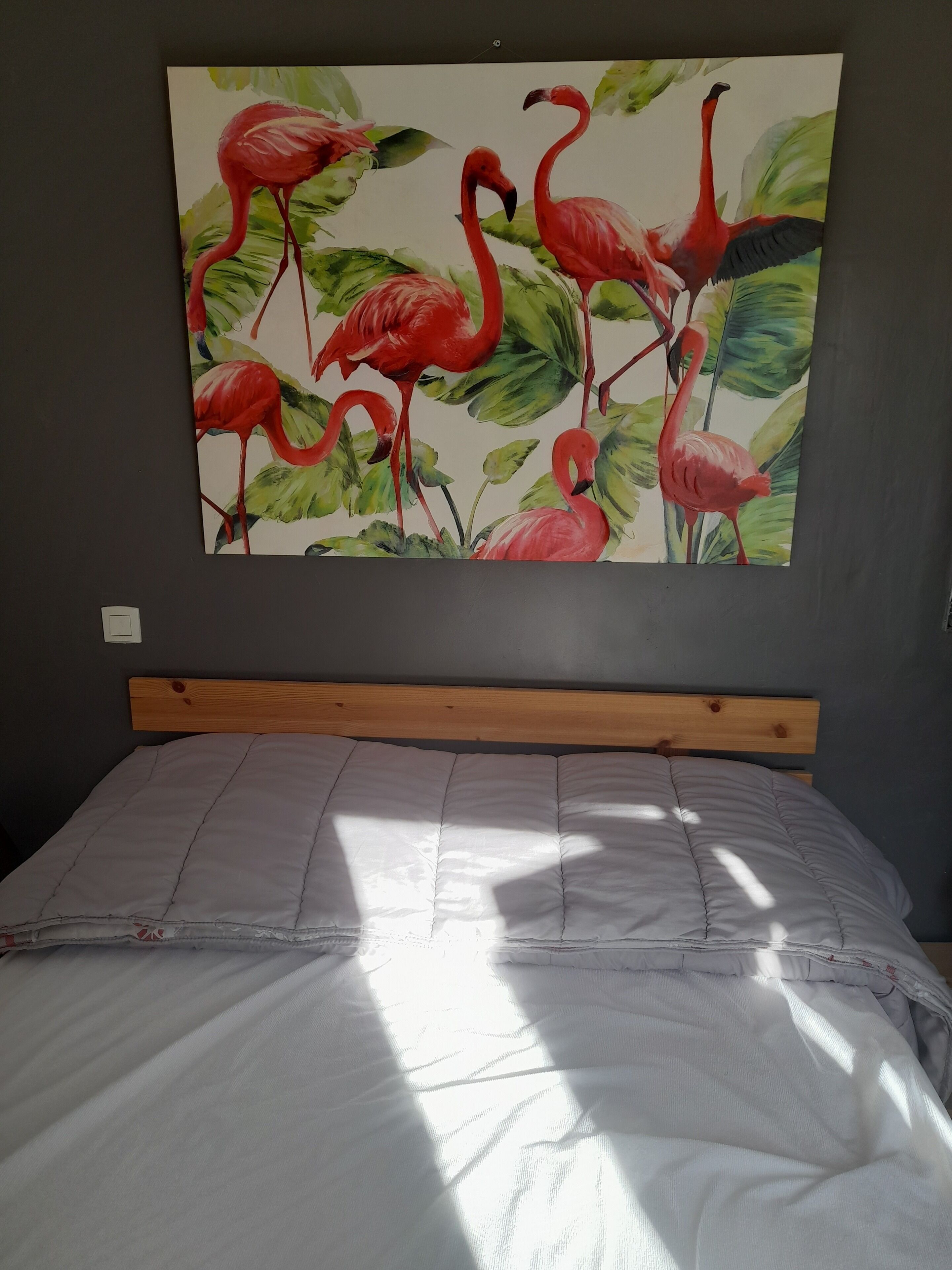 2 bedrooms, iron/ironing board, bed sheets