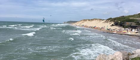 Vlak bij het strand