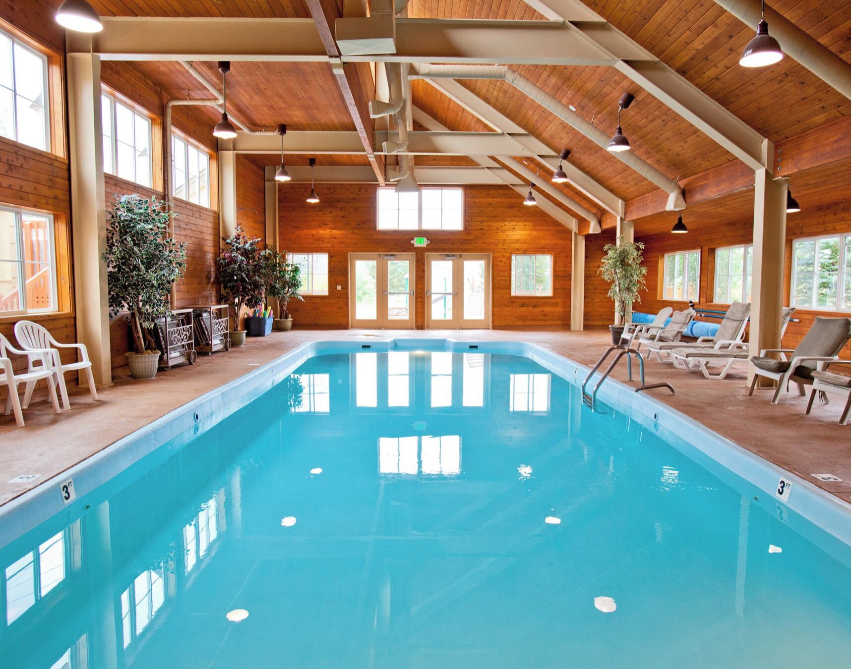 Indoor pool, a heated pool
