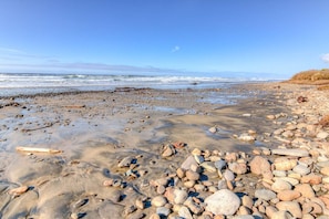 En la playa