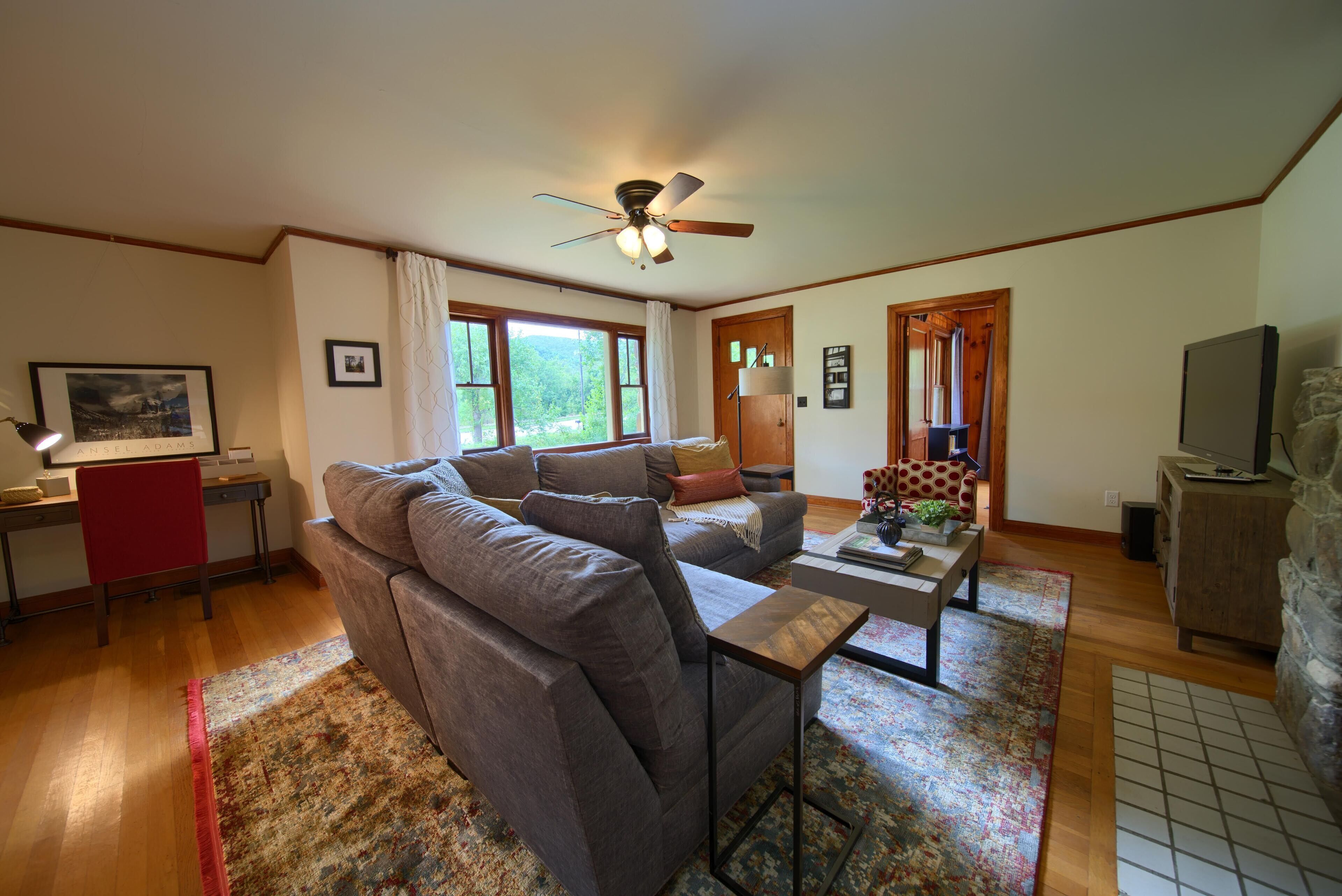 Comfortable Asheville stone cottage