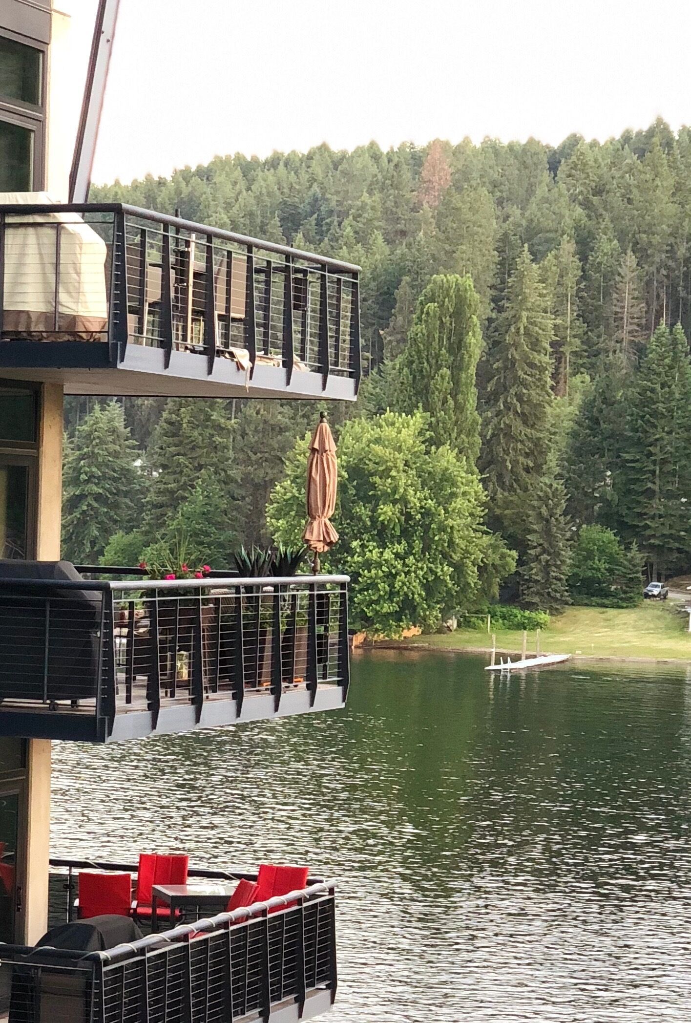 View from balcony of master bedroom. 

