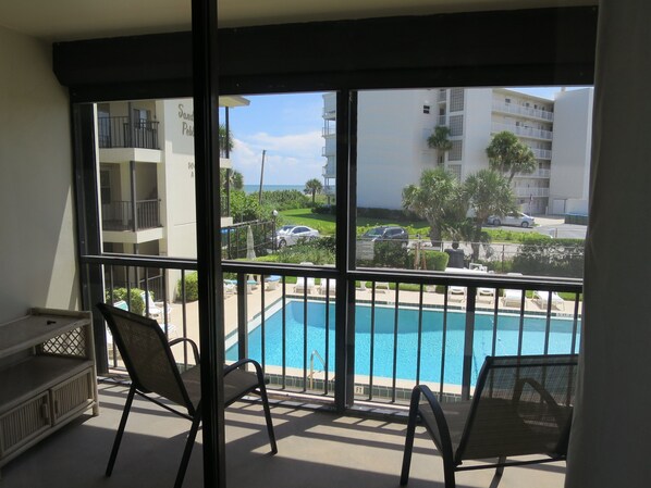 Outdoor pool, a heated pool - Fantastic Cape Canaveral location! Ocean View and Direct Beach Access! (Cape Canaveral)