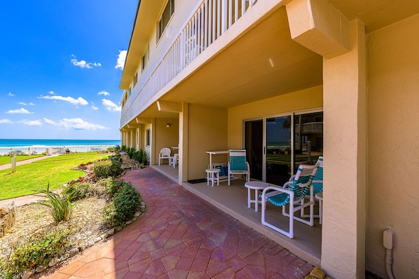 Terrace/patio - Win-San A104-2 bedroom at Flagler Ave! (New Smyrna Beach)