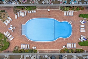 Pool - Win-San A104-2 bedroom at Flagler Ave! (New Smyrna Beach)