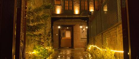 Front of property – evening/night
